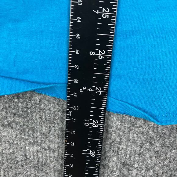 Hanes Mickey Ds T-Shirt Mens XL Turquoise 50/50 Vintage Graphic Short Sleeve 80s - Picture 6 of 9